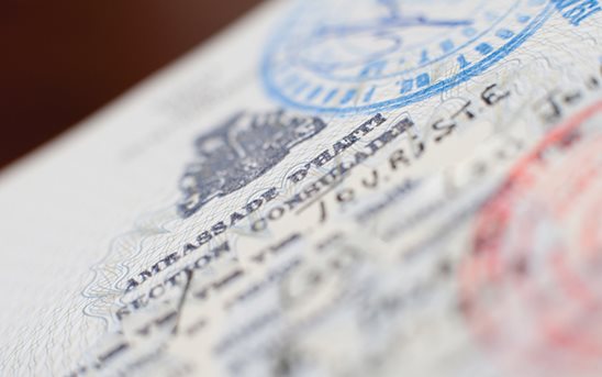 Page from a passport