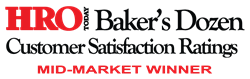 HRO Today Baker’s Dozen - Customer Satisfaction Ratings - Employee Screening - 2017 Winner